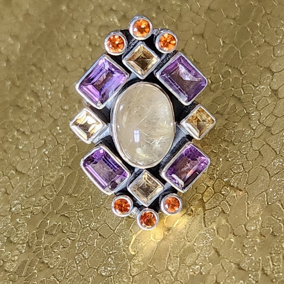 NICKY BUTLER RAJ COLLECTION LIMITED EDITION Quartz Amethyst NB Designer Ring NWT - Picture 7 of 15